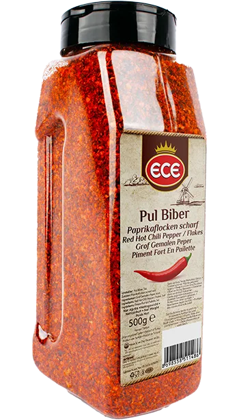 ECE kırmızı acı pul biber, 1000 cc kavanoz