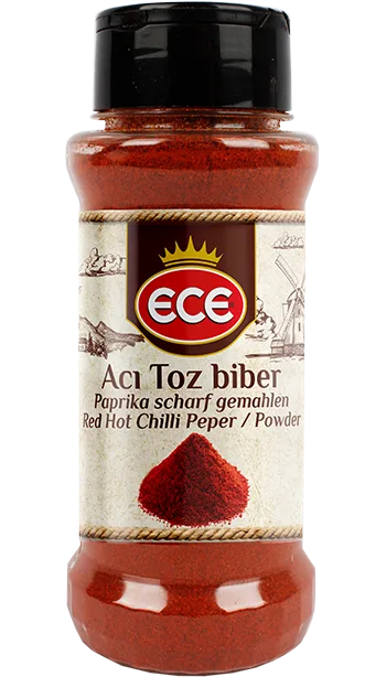 ECE kırmızı acı toz biber, 185 cc kavanoz