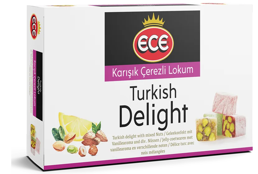 ECE karışık kuruyemişli lokum, 400 g kutu