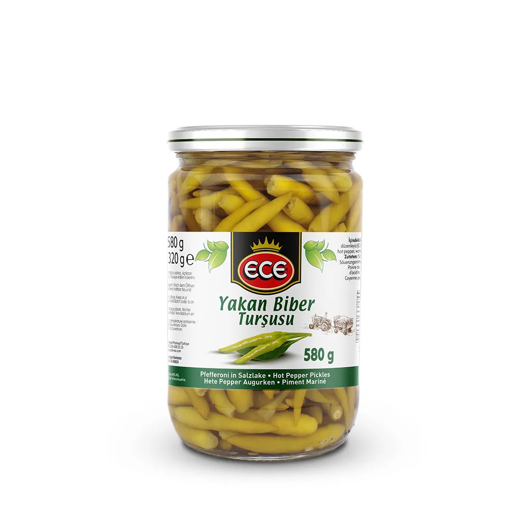ECE acı yakan biber turşusu, 660 cc kavanoz