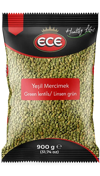 ECE yeşil mercimek, 900 g paket